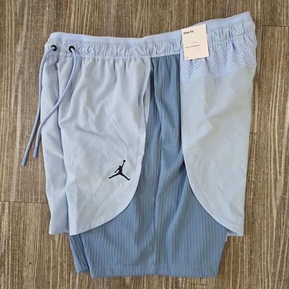 Nike Air Jordan Hybrid Shorts North Carolina Tar Heels UNC DZ0573-425 Men's XL - Picture 5 of 11